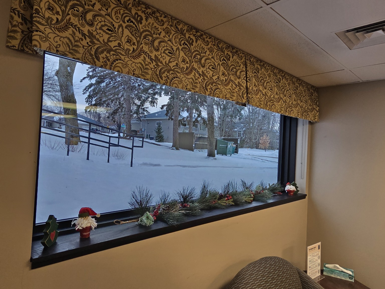 Another interior view of a new window at Eden Prairie Senior Center